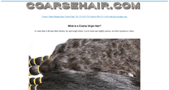 Desktop Screenshot of coarsehair.com